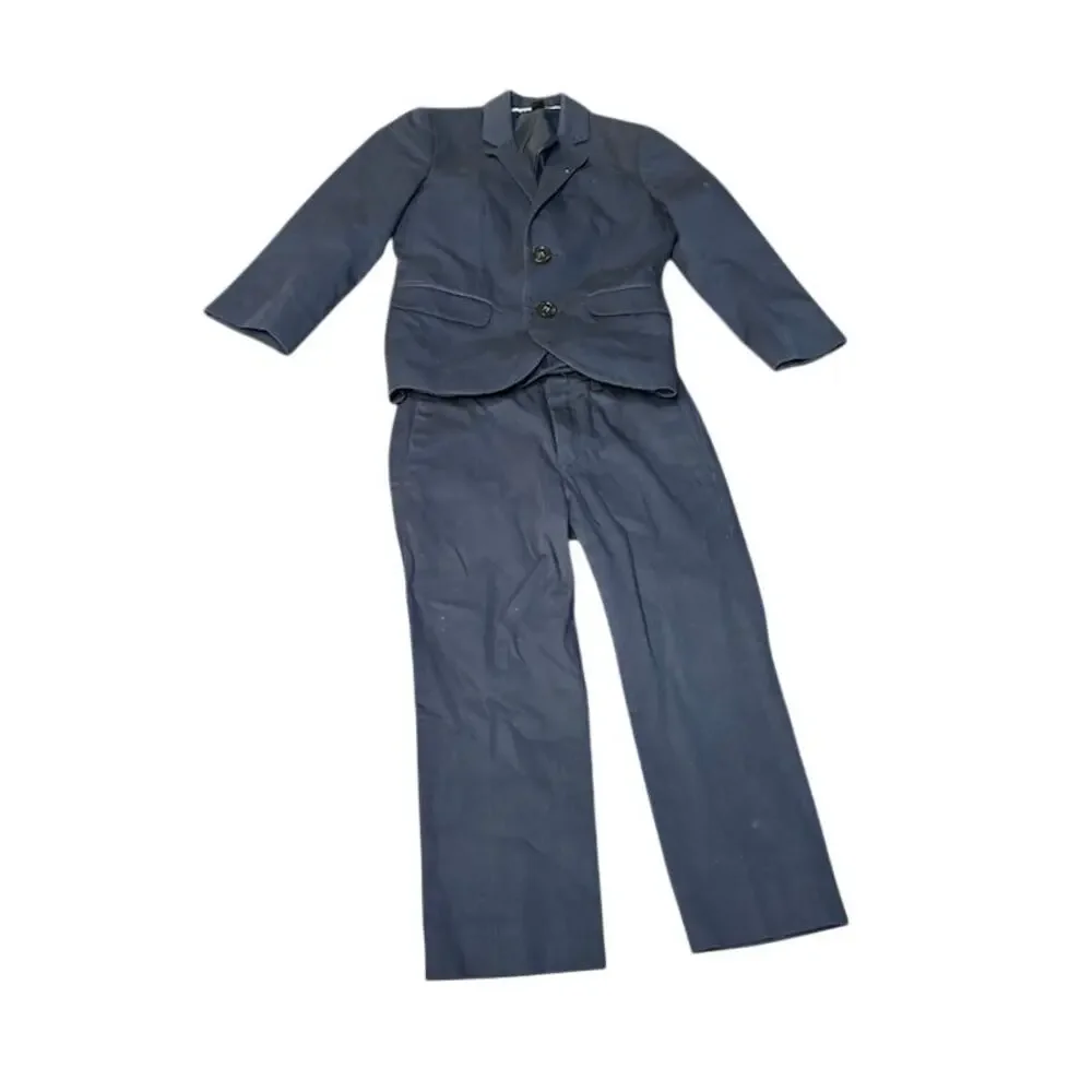 Crewcuts J.Crew Boys Ludlow Blazer & Pants Suit Set Navy Blue Formal Size 3 - Picture 2 of 11